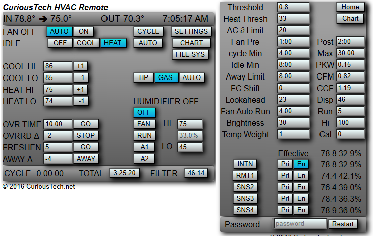WiFi Thermostat coontrol from phone